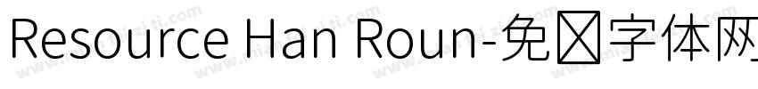 Resource Han Roun字体转换
